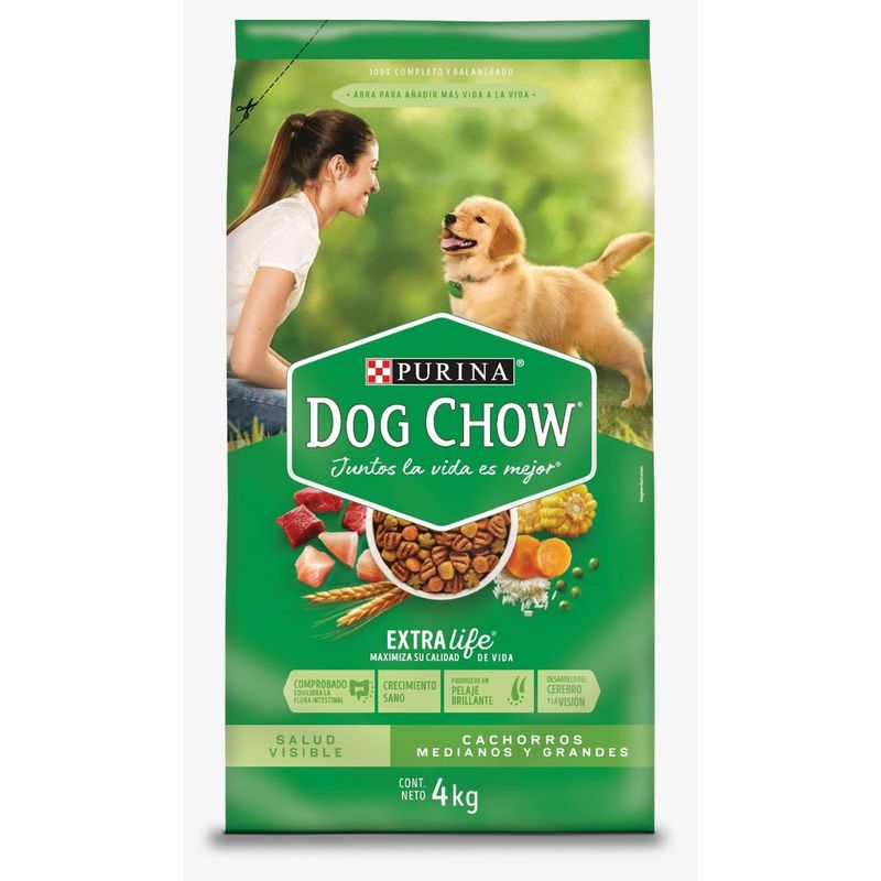 DOG CHOW - Dog Chow Cachorro X Life M/G 4kg