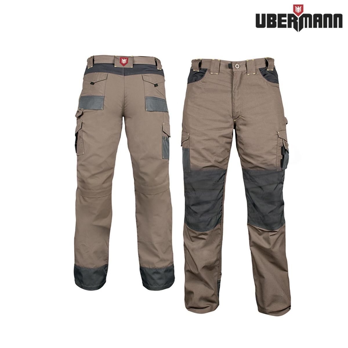 UBERMANN - Pantalón Cargo Desmontable Café Talla L
