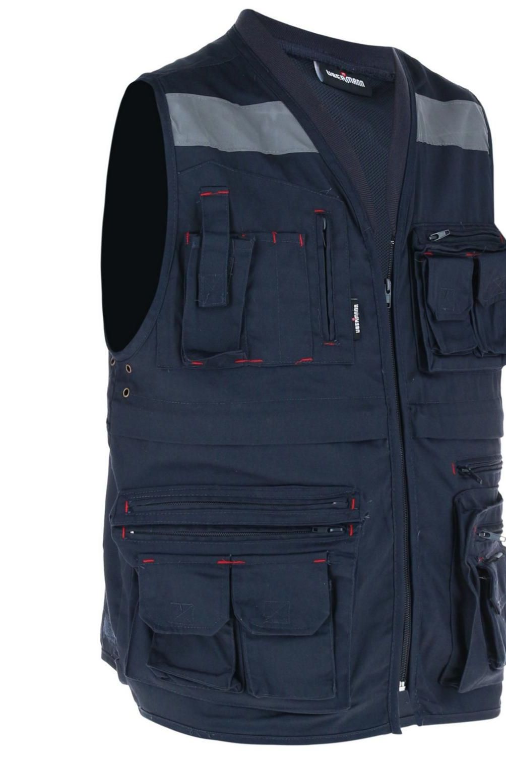 UBERMANN - Chaleco Reflectivo Geólogo para Hombre Azul Talla XL