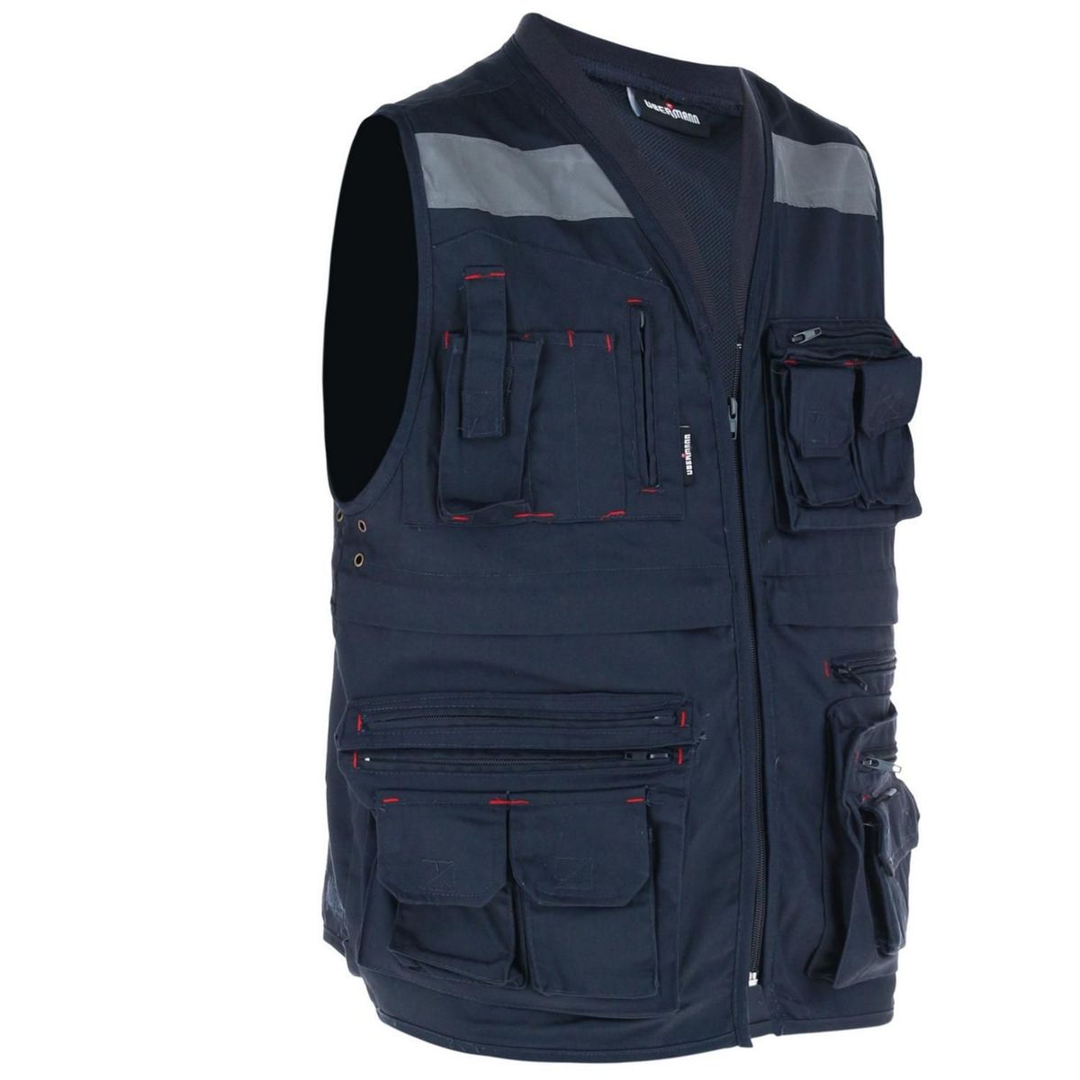 UBERMANN - Chaleco Reflectivo Geólogo para Hombre Azul