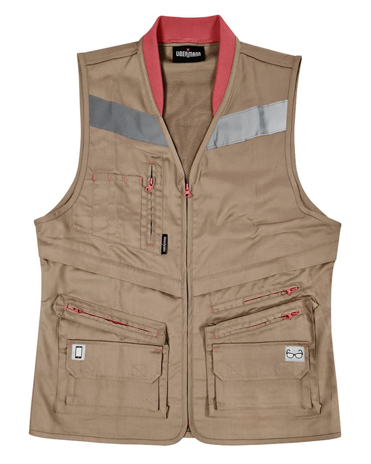 Chaleco Reflectivo Geólogo para Mujer Café Tall XL Sodimac Falabella