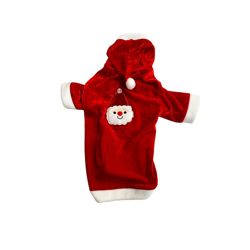 ACCECAN - Disfraz Papa Noel Navidad para Mascota Talla 2