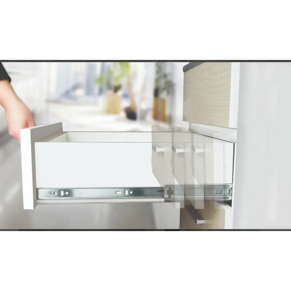 DUCASSE - Corredera Telescópica Cierre Suave 16" 400 mm