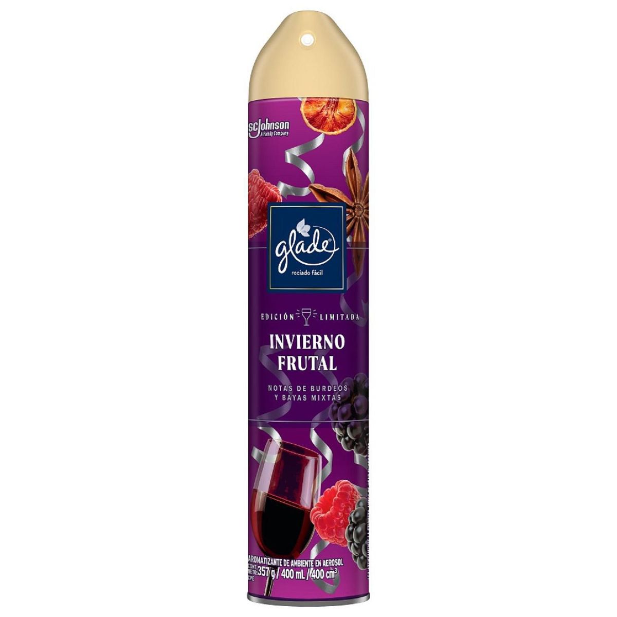 GLADE - Aerosol Glade Invierno Frutal 400 ml.