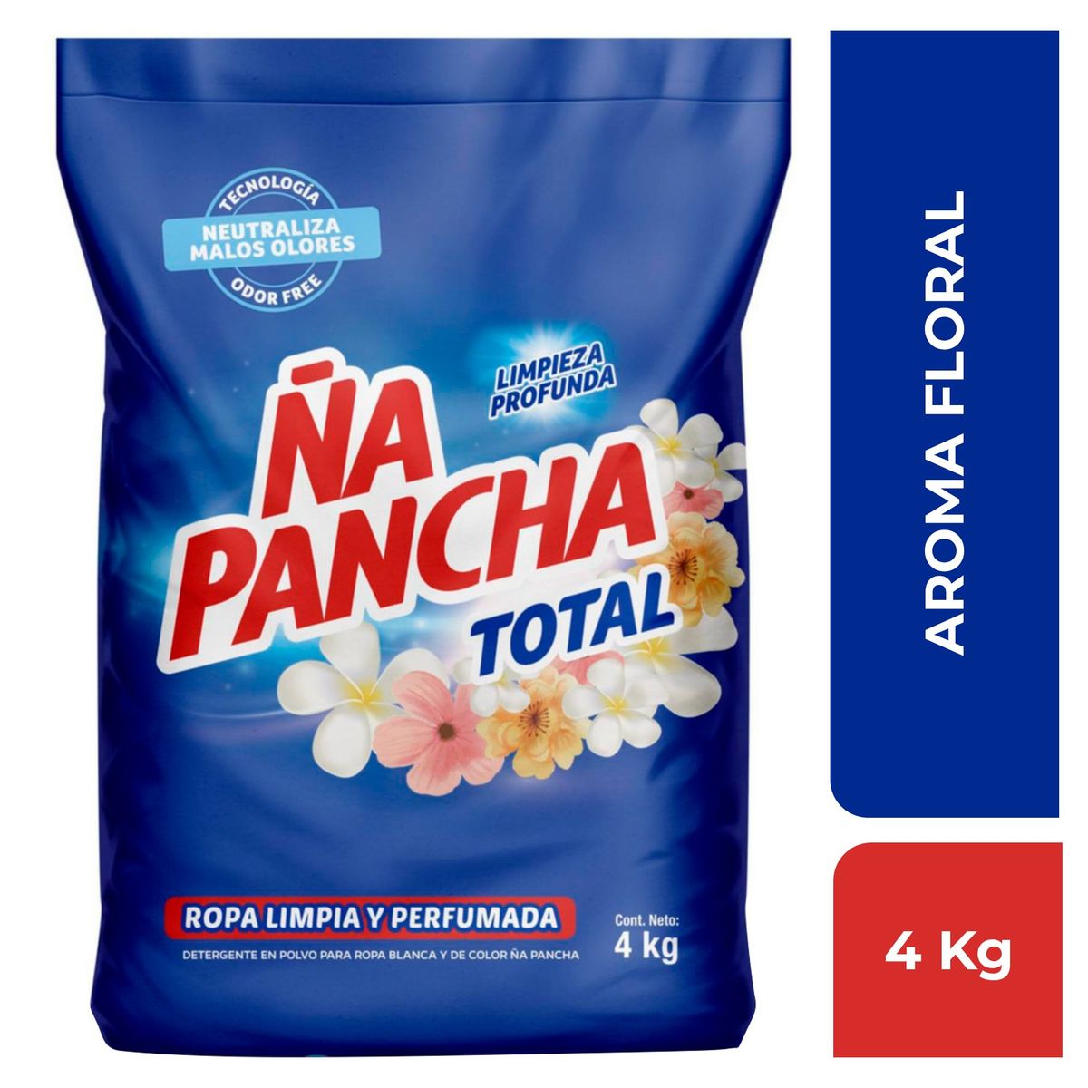 NA PANCHA - Detergente En Polvo Floral Ña Pancha 4 Kg.