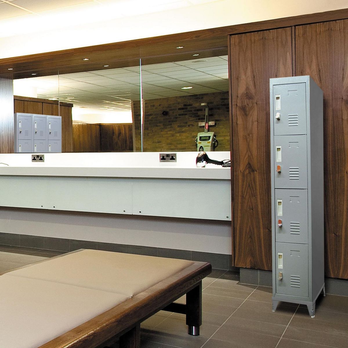 MALETEK - Locker 4 Casilleros de Metal