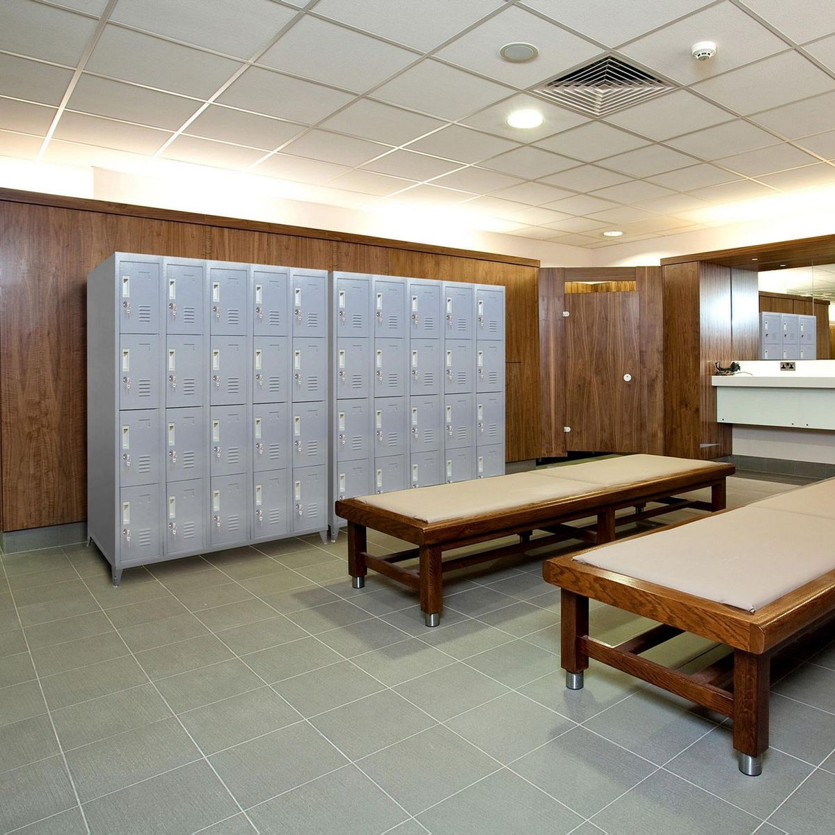 MALETEK - Locker 20 Casilleros de Metal con Llave