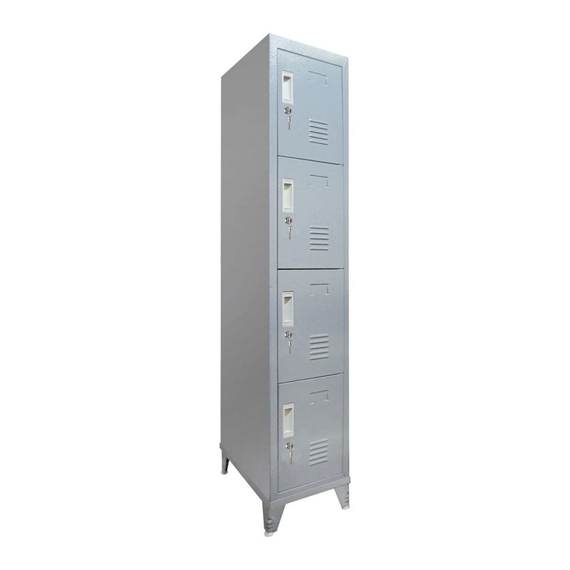 MALETEK - Locker 4 Casilleros de Metal con Llave