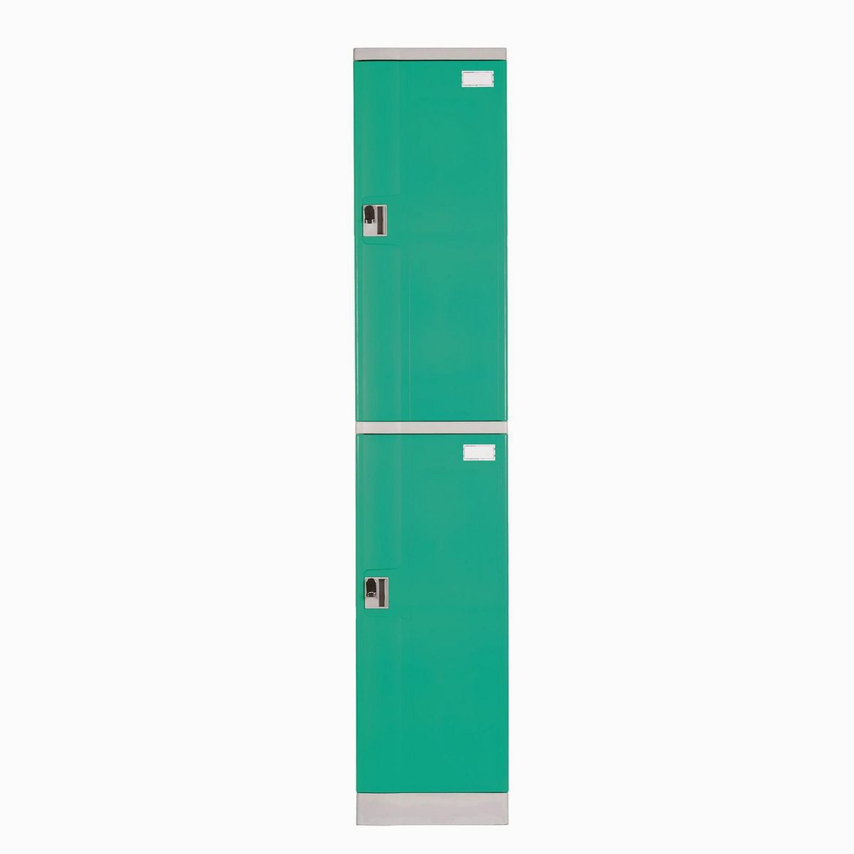 MALETEK - Locker Plástico 2 Casilleros Portacandado Verde