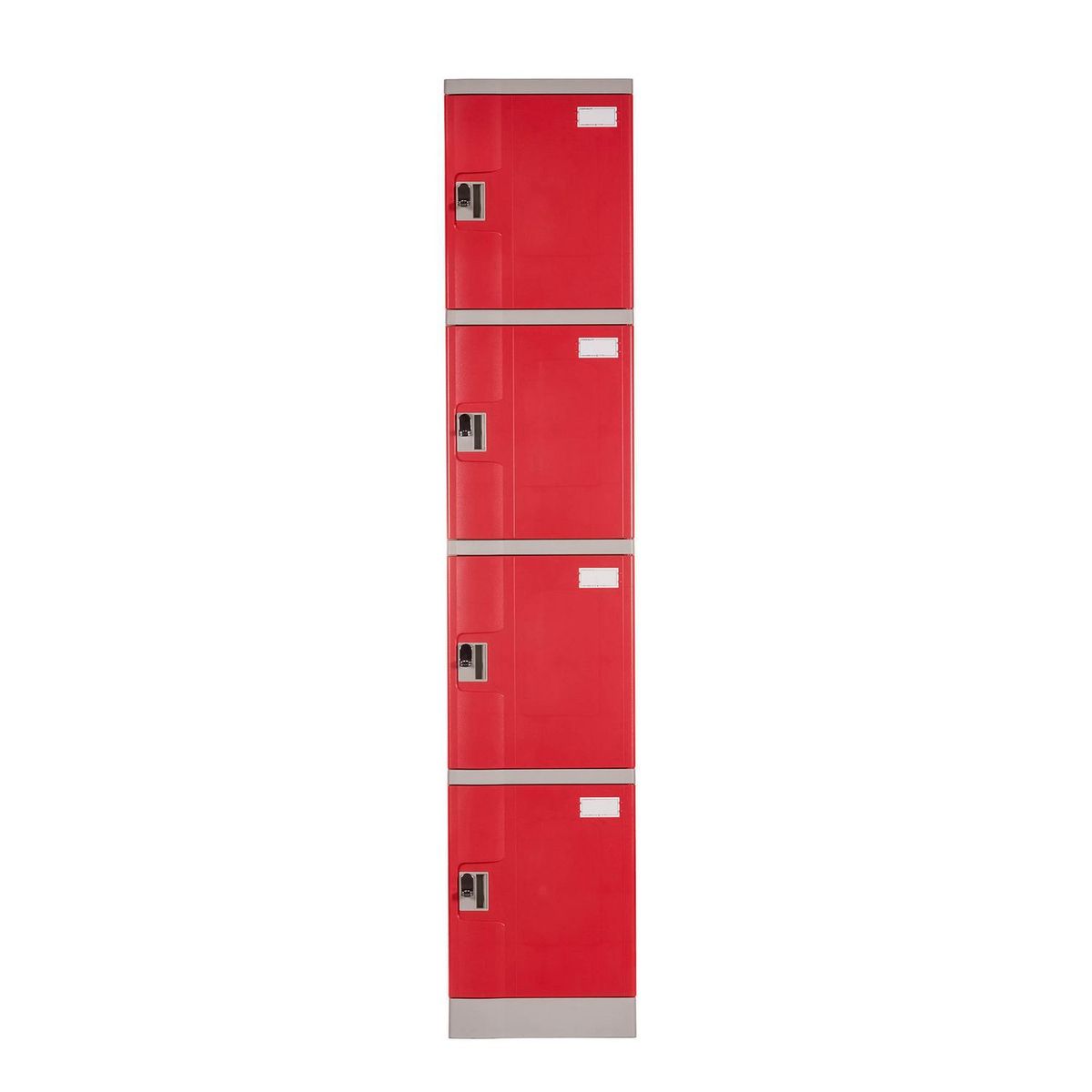 Locker Plástico 4 Casilleros Portacandado Rojo, marca MALETEK - Foto Principal