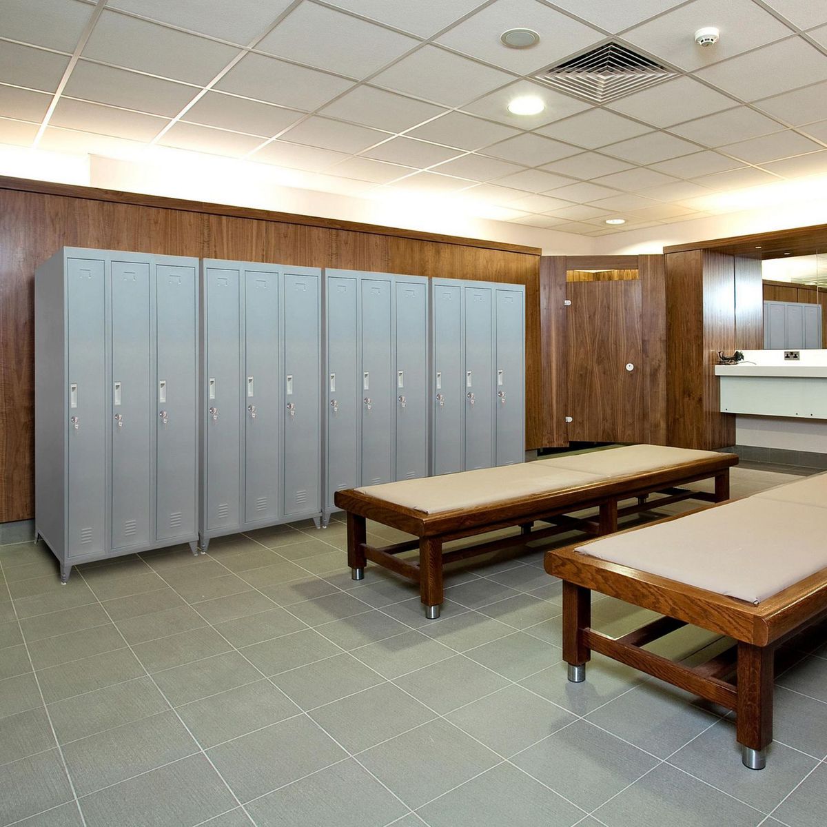 MALETEK - Locker 3 Casilleros de Metal con Llave