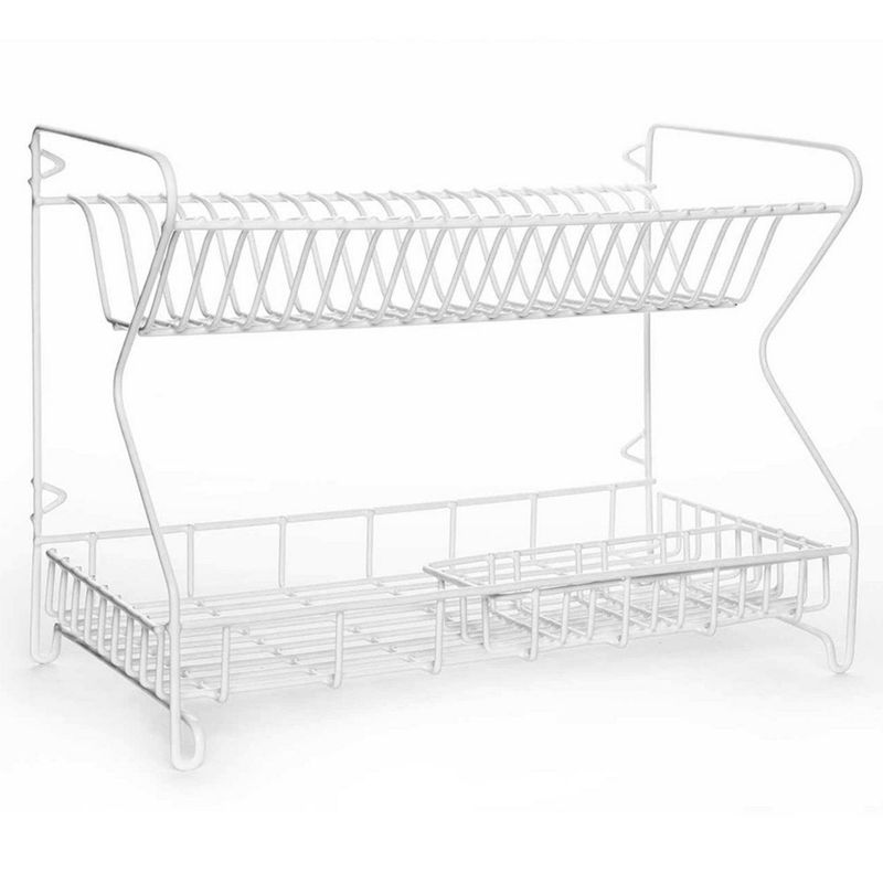  - Escurridor de Platos 2 Niveles Blanco