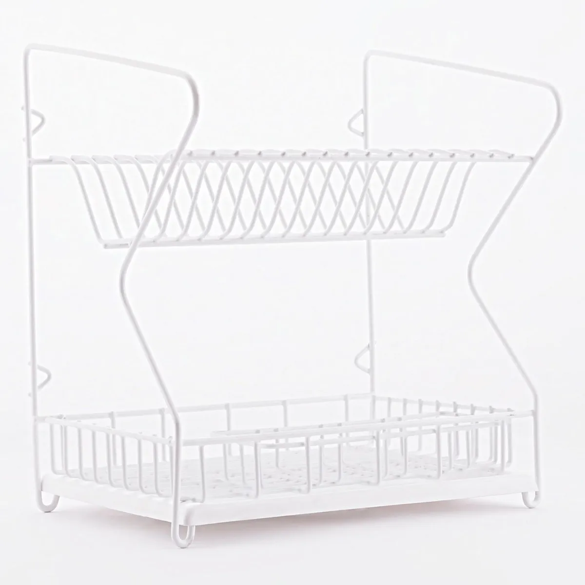  - Escurrido de Platos 2 Niveles Blanco