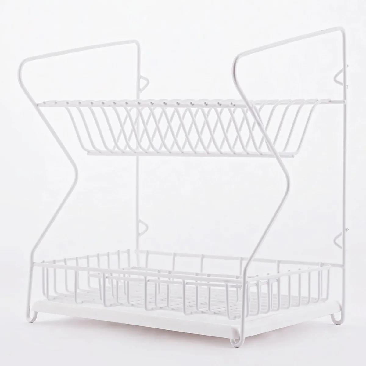  - Escurrido de Platos 2 Niveles Blanco