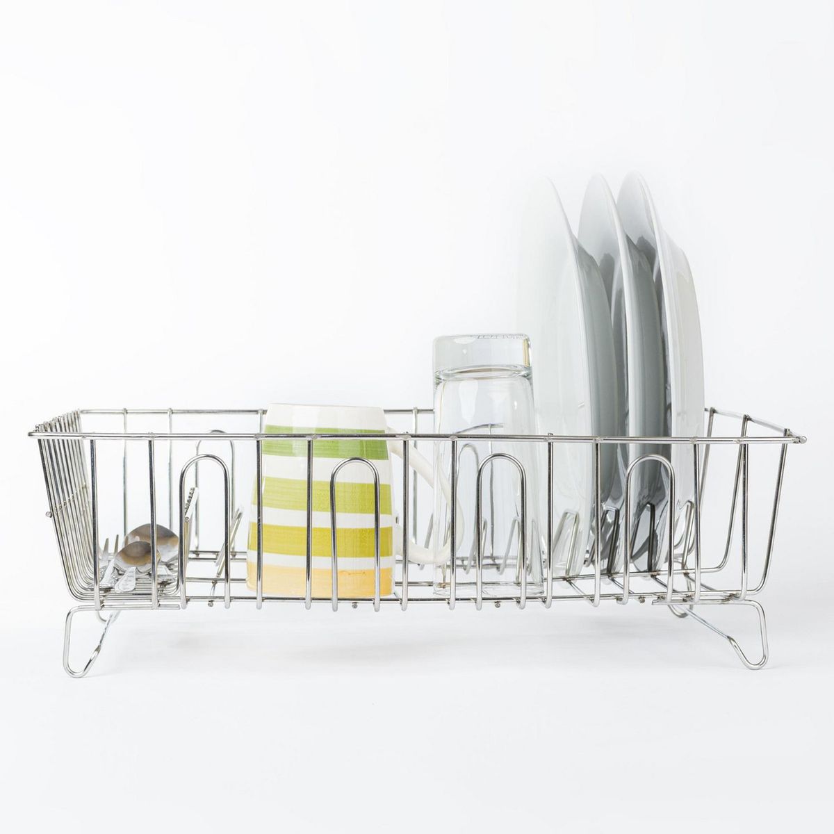  - Escurridor de Platos Acero Gris