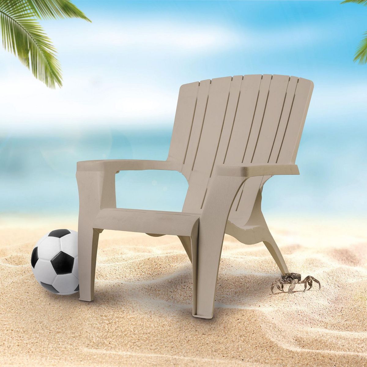 REYPLAST - Sillón de Plástico Super Confort Taupe