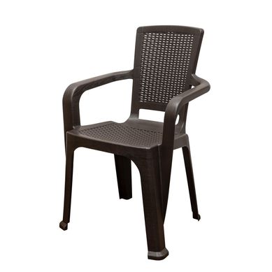 Silla de Pl�stico Tahauri Marr�n con Brazos