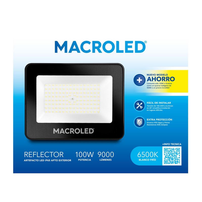  - Reflector Led 100W AC100 Frío 6500K