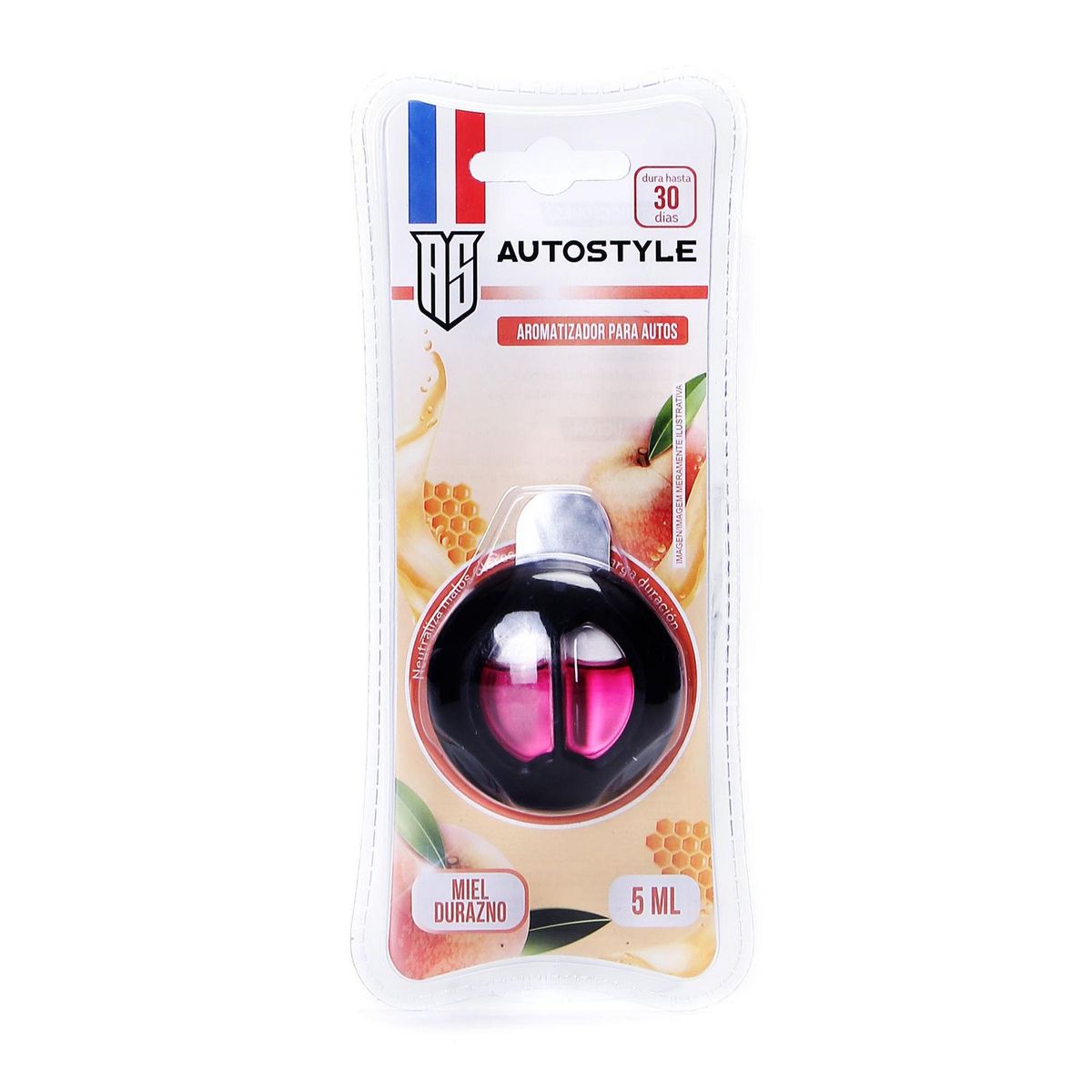 AUTOSTYLE - Ambientador para Auto Autostyle Membrana Miel Melocoton 5Ml
