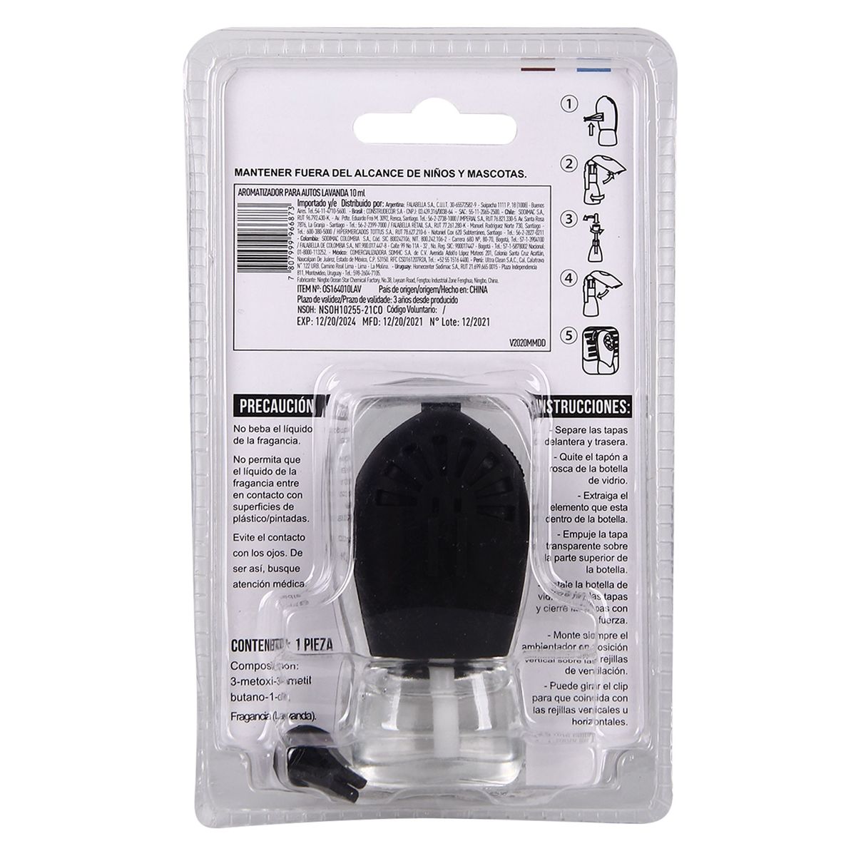 AUTOSTYLE - Ambientador para Auto Autostyle Lavanda Rejilla 10Ml