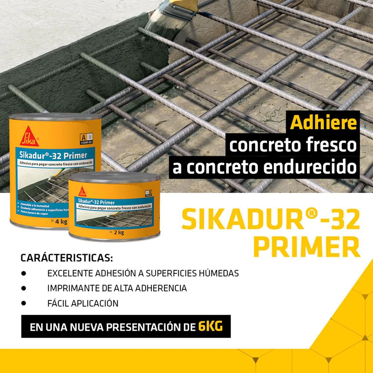 SIKA - Sikadur 32 6kg Primer Puente de Adherencia Concreto