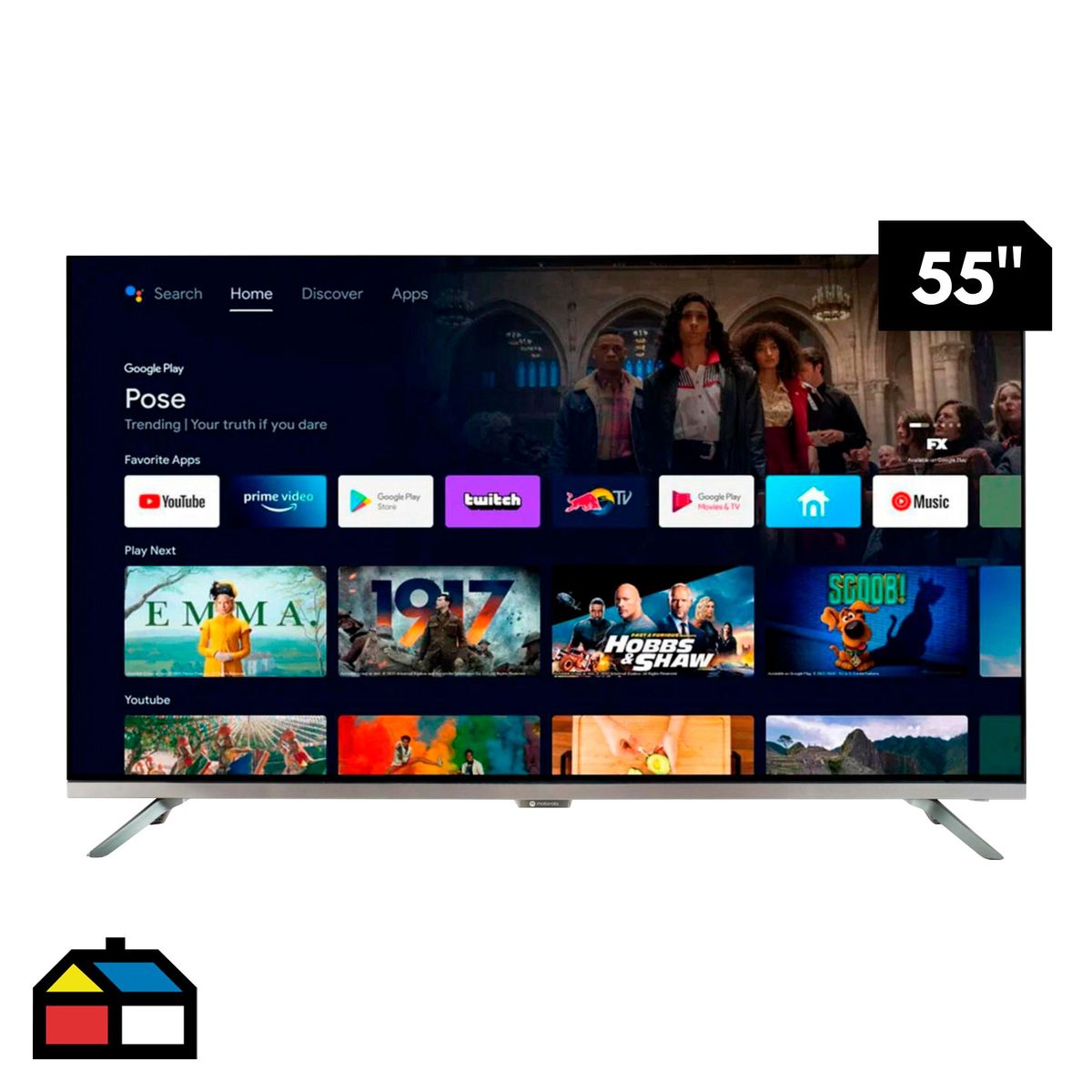 MOTOROLA - Televisor Motorola Smart UHD 55" MOT55ULC13