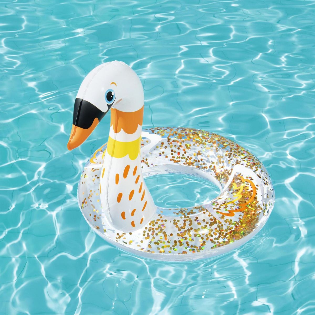 BESTWAY - Flotador para niños de Aro 56x45x47cm Cisne / Flamingo Brillante