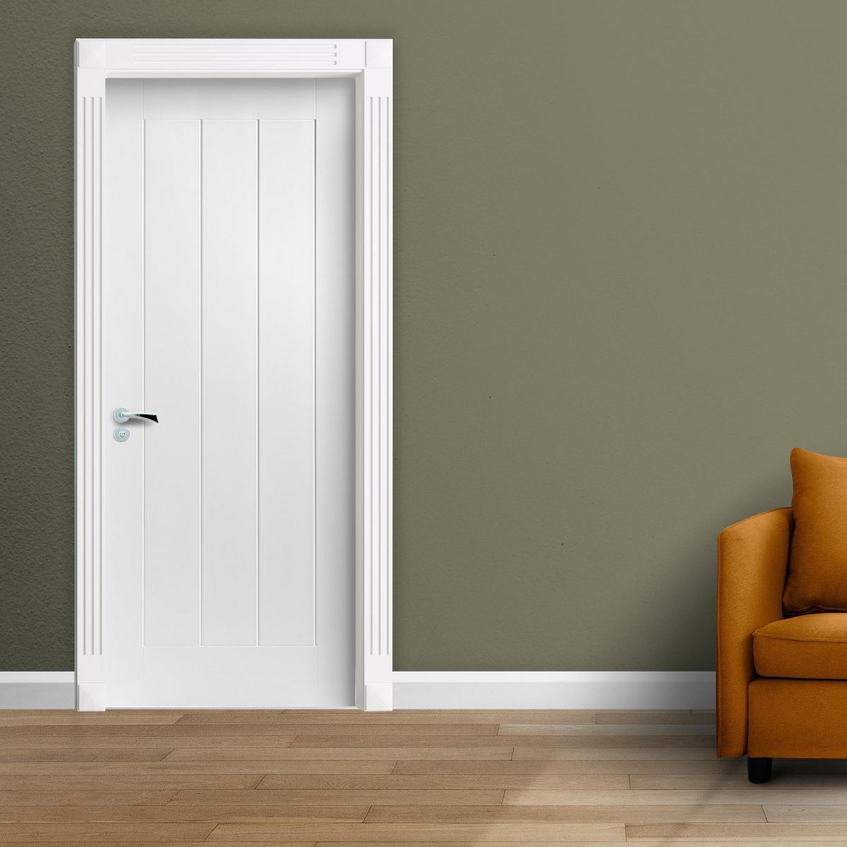 DIMFER - Puerta Interior Cairo 60x207cm Blanco