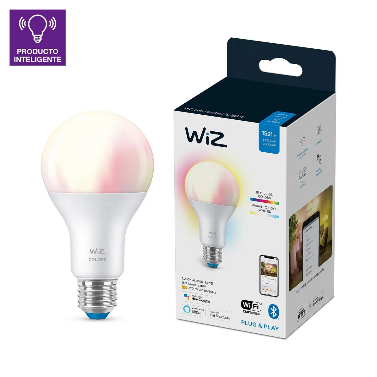 WIZ - Foco LED Wiz Wi-Fi 13W RGB