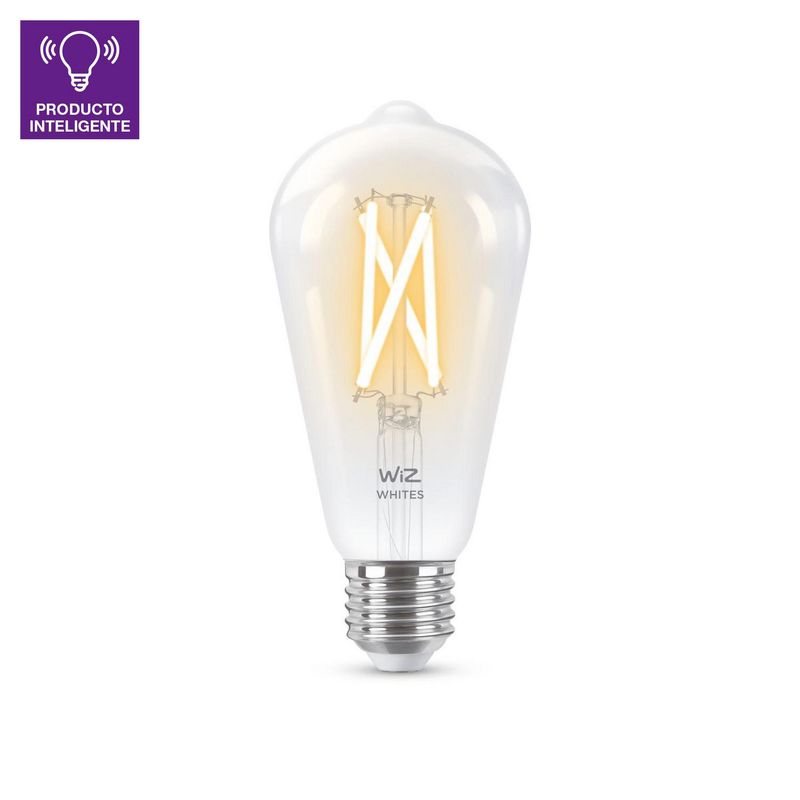 WIZ - Foco LED Filam Wiz Wi-Fi ST64 E27 60W