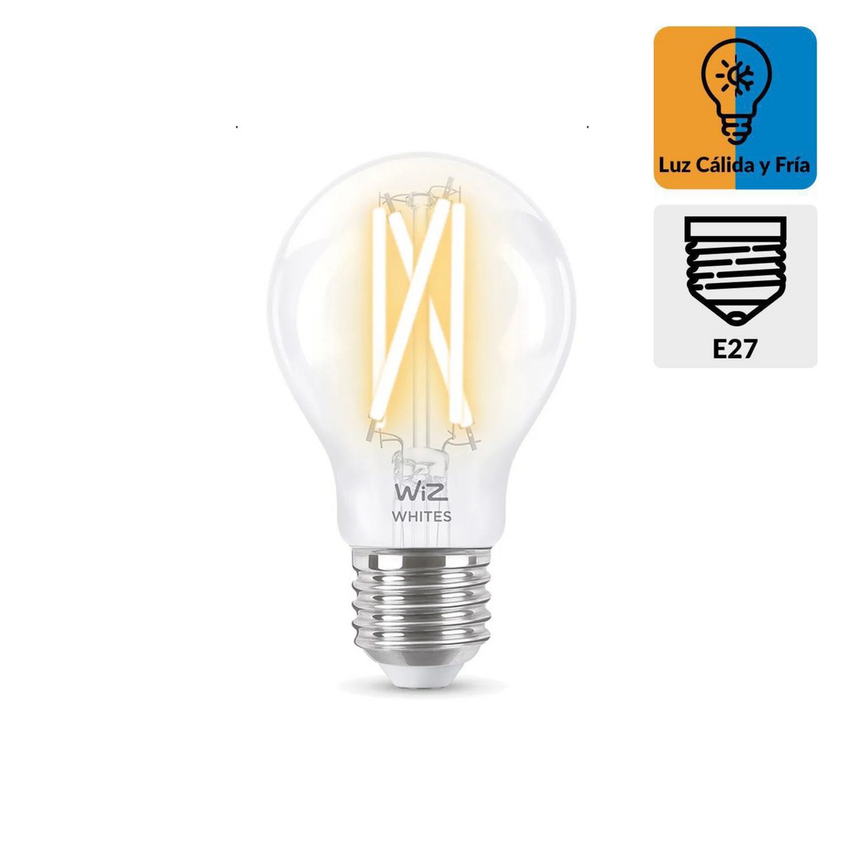 WIZ - Foco LED Filamento Wiz Wi-Fi A60 E27 60W