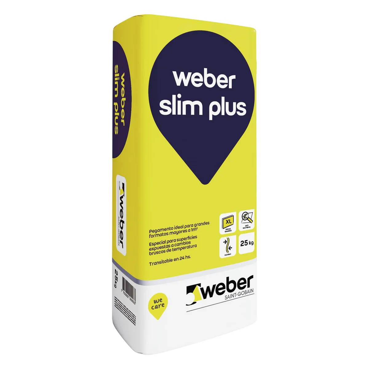 WEBER - Pegamento para Porcelanatos Weber Slim Plus Grandes Formatos 25kg