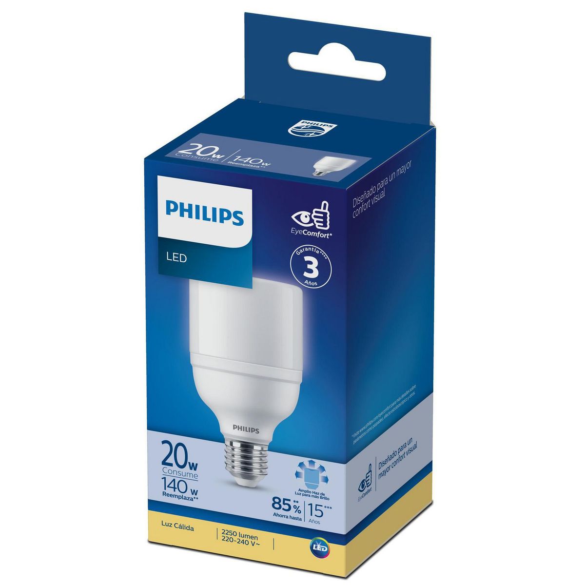 PHILIPS - Foco Ledbright 20W Luz Cálida