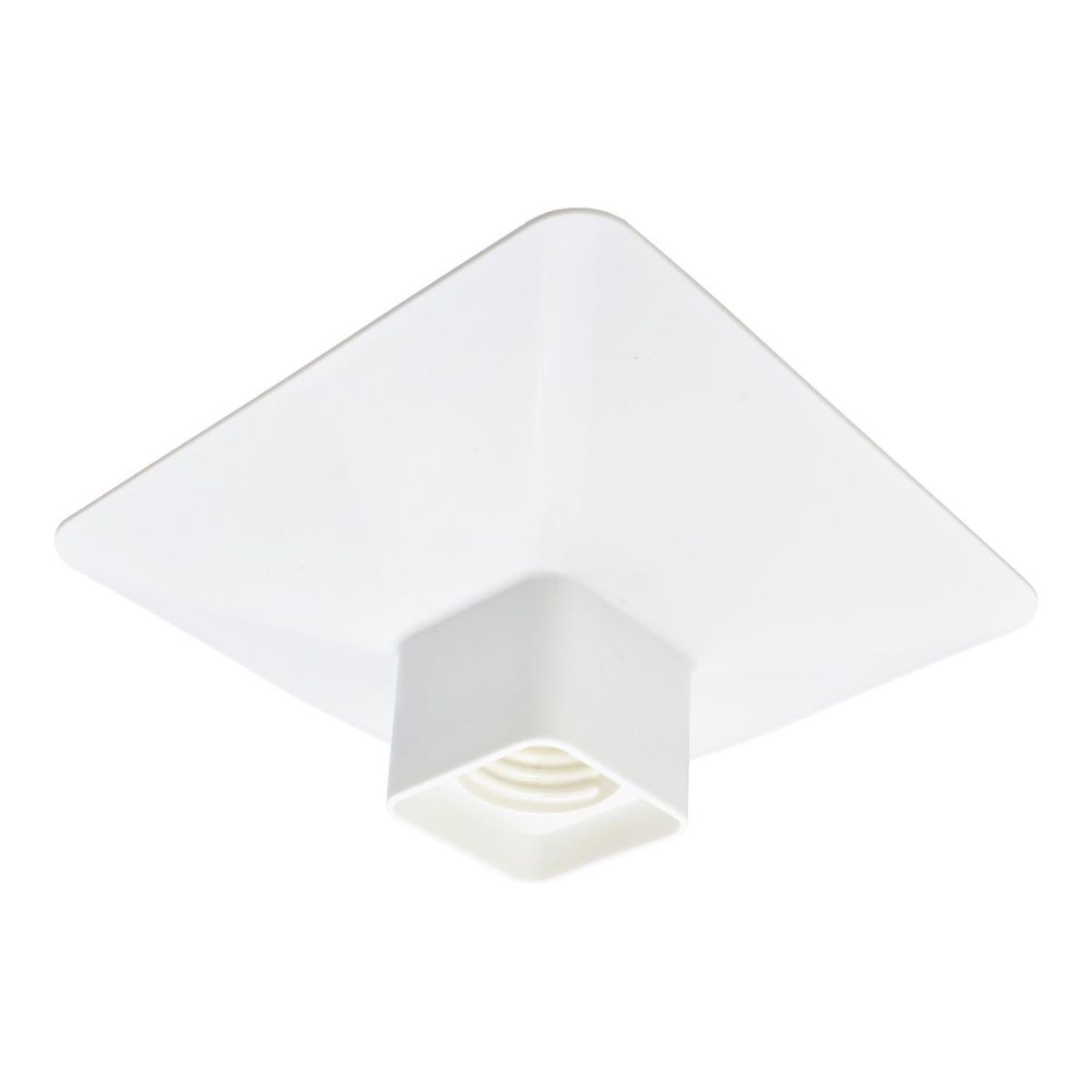 DEXSON - Portalámpara Plafón Cuadrado E27 - DEXSON