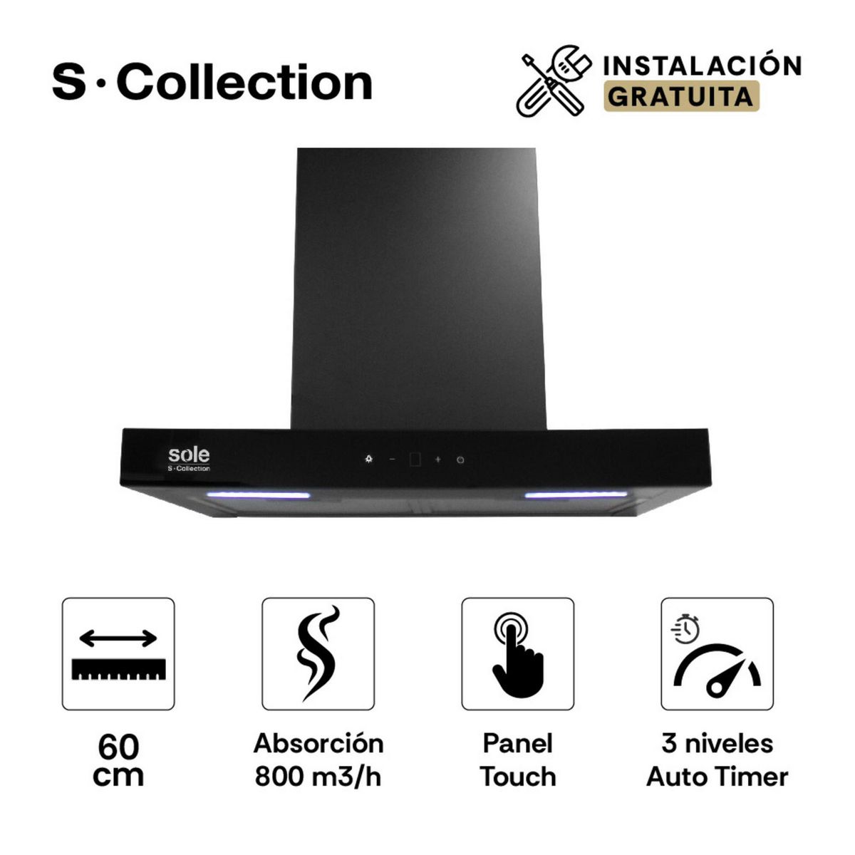 SCOLLECTION -  Decorativa 59.8 cm Negro 3120TURE92CO