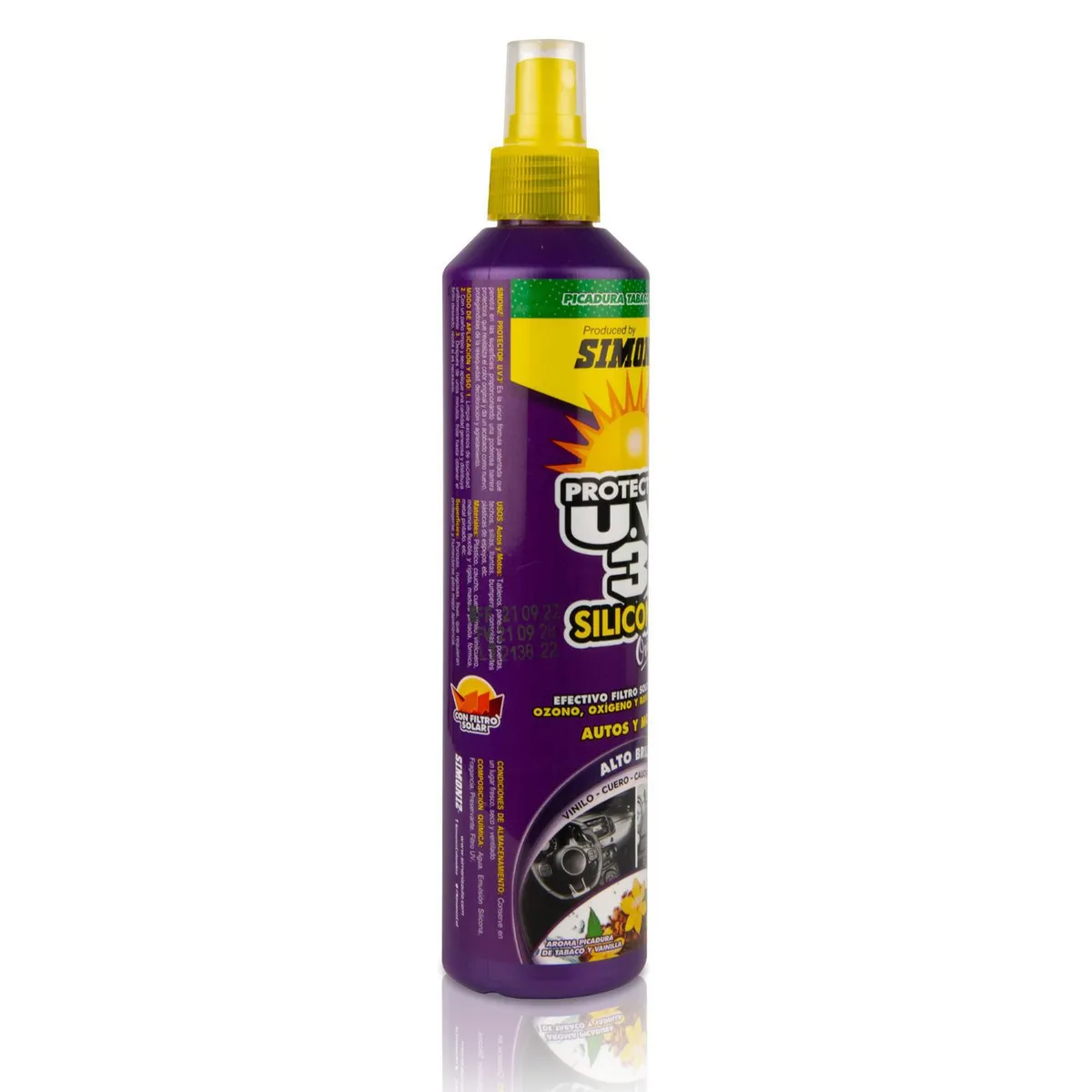 SIMONIZ - Silicona Protectora UV3 SIMONIZ Picadura de Tabaco y Vainilla 300ml