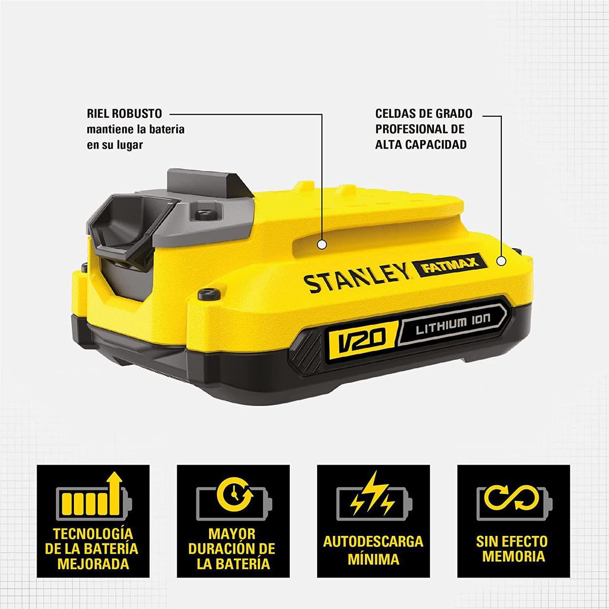 STANLEY - Bateria 4.0Ah 20V FATMAX SB204 Stanley