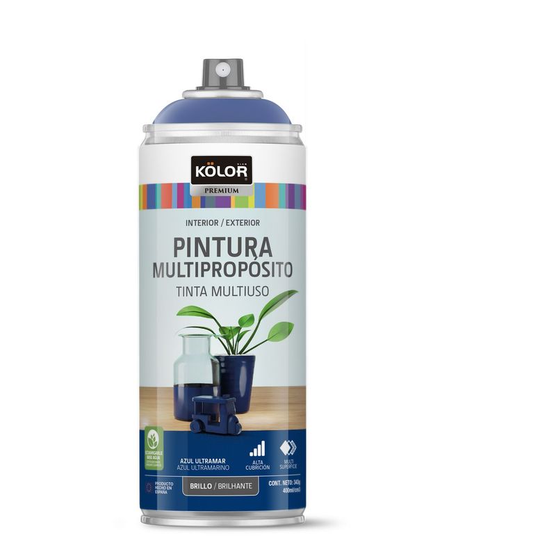 KOLOR - Pintura Spray Azul Ultramar Brill 400 Ml