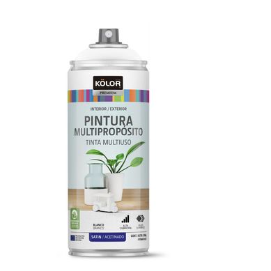 Pintura Spray Blanco Satinado 400 Ml