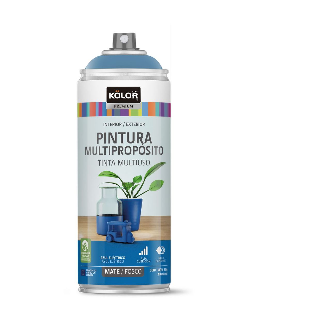 KOLOR - Pintura Spray Azul Elect Mate 400 Ml