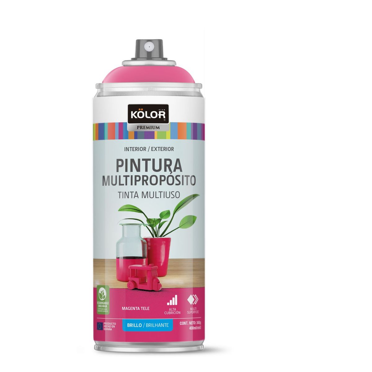 KOLOR - Pintura Spray Magenta Brill 400 Ml