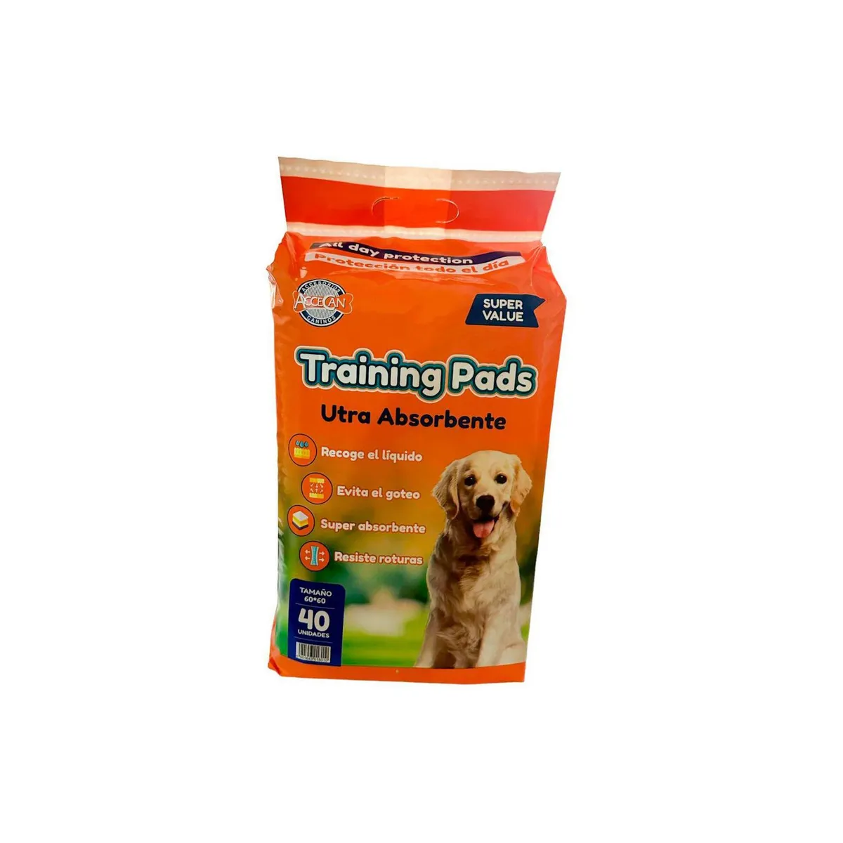 ACCECAN - Pañales de Piso Accecan 60x60cm 40 pads