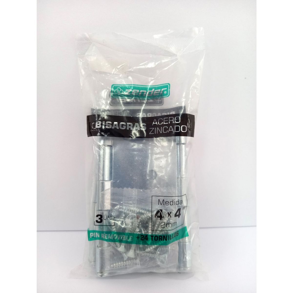 ZENDER - Bisagra Zincada 4x4" x 3 und