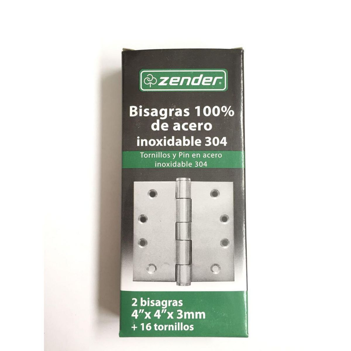 ZENDER - Bisagra de Acero S304 4x4x3" x 2 und