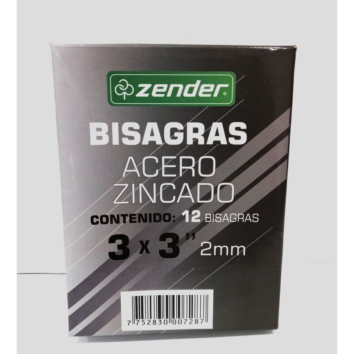 ZENDER - Bisagra Zincada 3x3" x 2 und