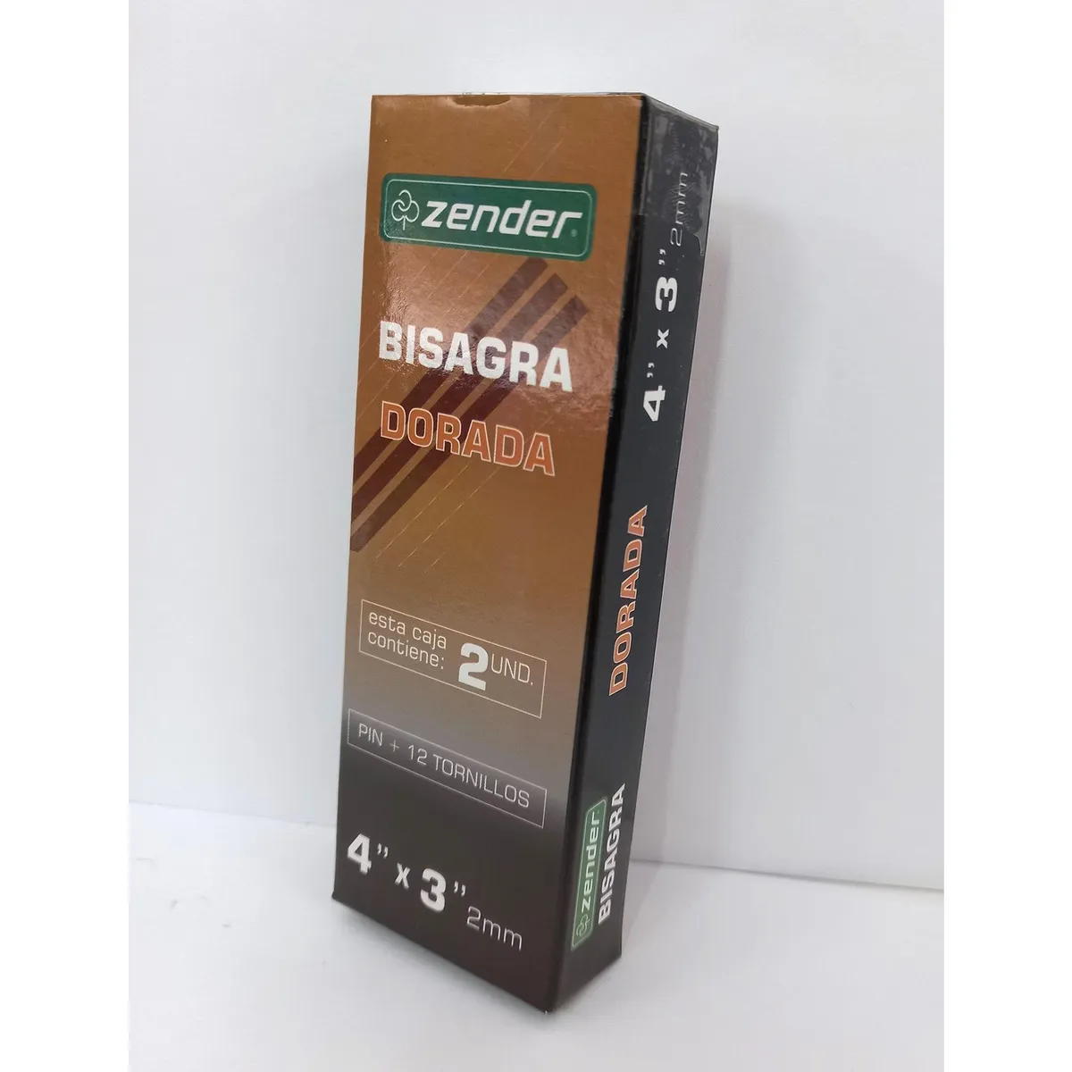 ZENDER - Bisagra Dorado 4x3" x 2 und