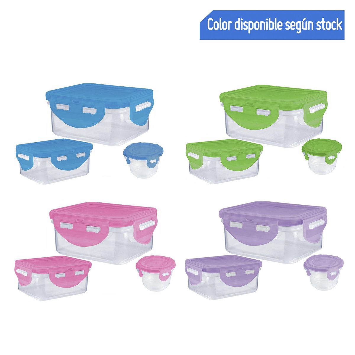 BASA - Set x3 Contenedores Basa Colores Varios