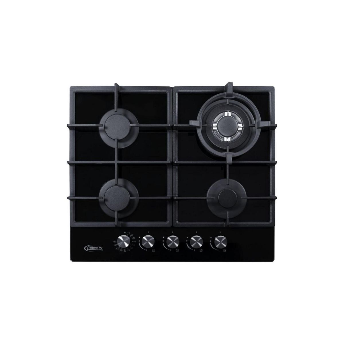 KLIMATIC - Tricombo Encimera Trevi 60 + Campana Decorativa Venezia Black + Horno a Gas Bonn