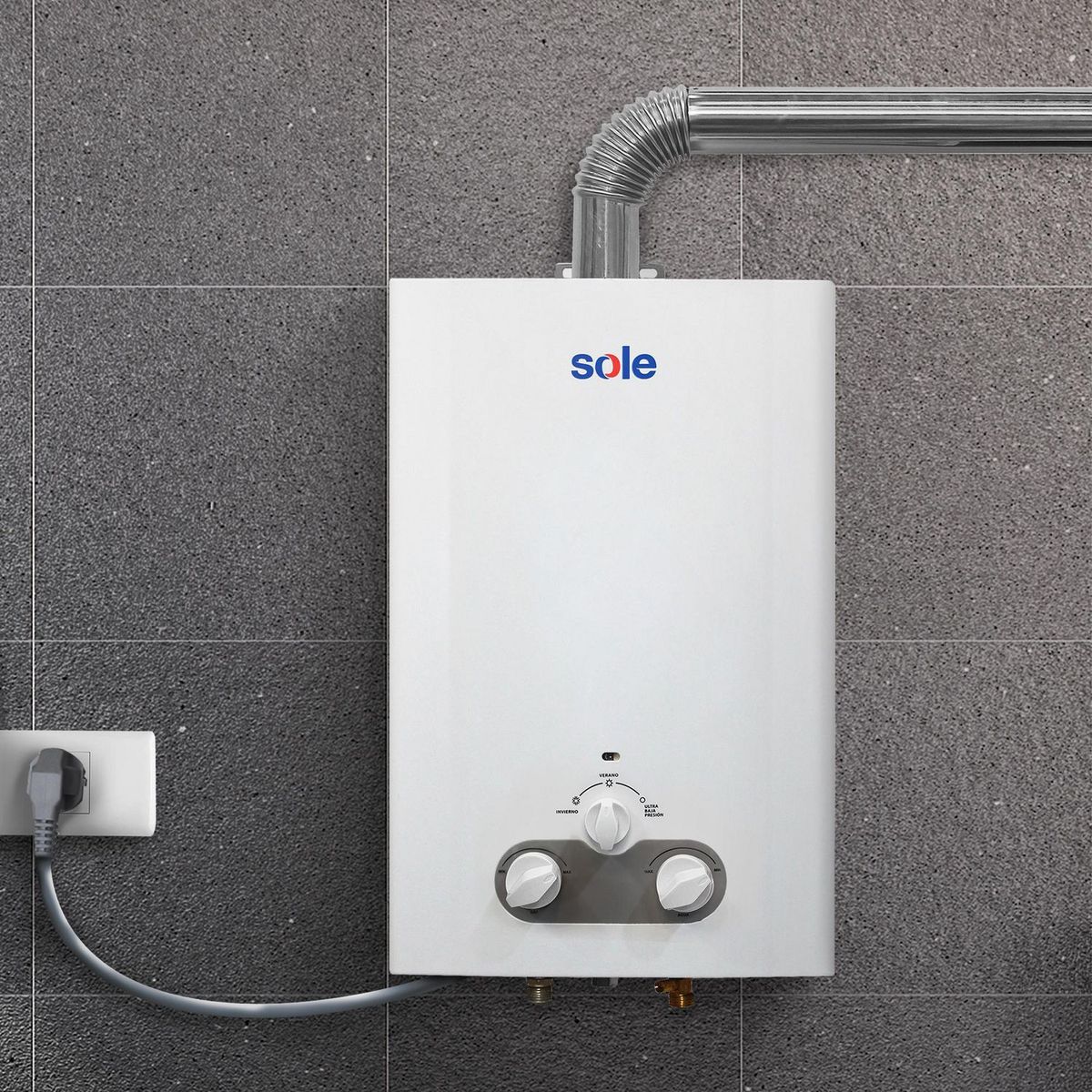 SOLE - Calentador Instantáneo Sole Tiro Forzado Glp 10L C/Acc