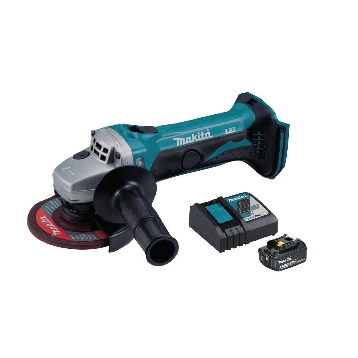 MAKITA - Combo Esmeril Angular Eléctrico Makita 4-1/2 18V + Batería + Cargador